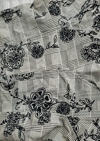 Gri Desenli Uzun Gotik Etek - Görsel 3