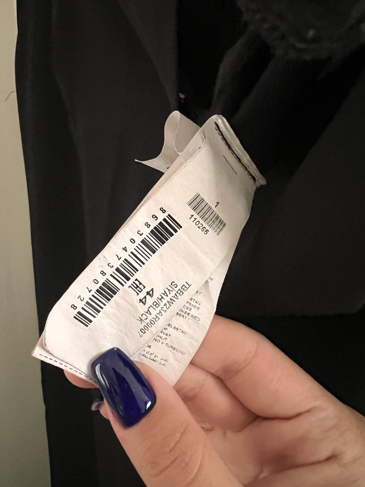 Trendyol milla siyah kumaş pantolon - Görsel 4