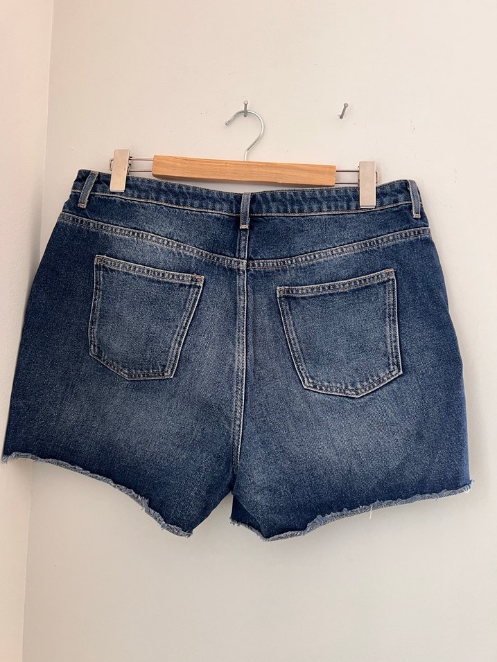 Koyu mavi city boy şort - Görsel 2
