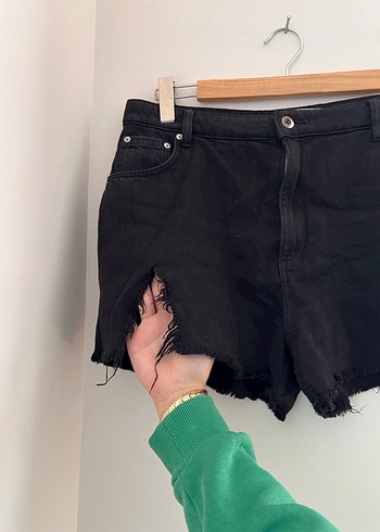 Bershka siyah jean şort - Görsel 2