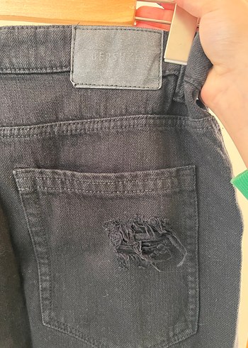Bershka siyah jean şort - Görsel 6