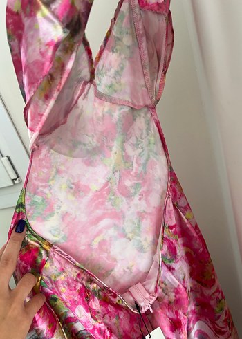 Trendyol milla saten elbise - Görsel 3