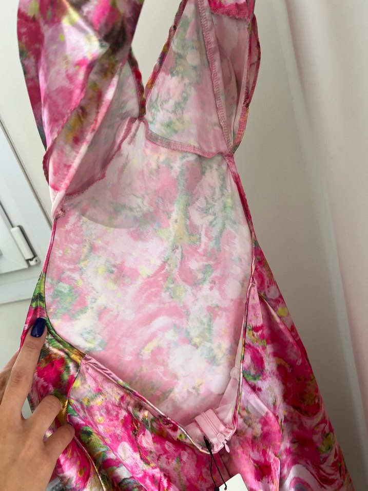 Trendyol milla saten elbise - Görsel 3