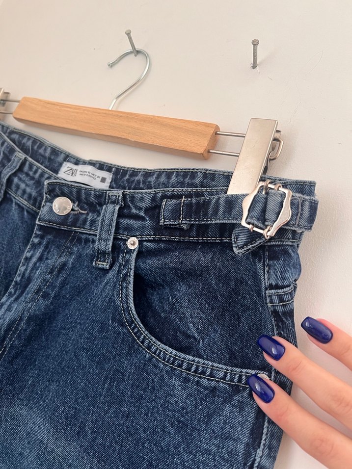 Zara wide leg jean - Görsel 5