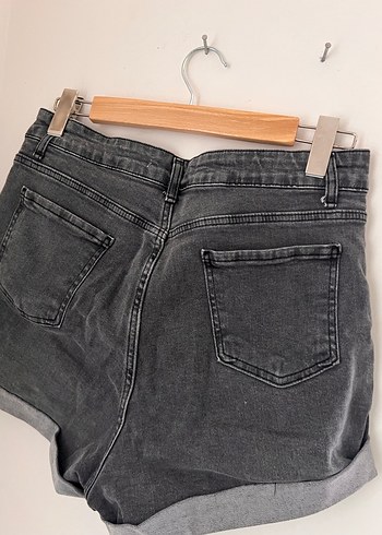 Gri jean şort - Görsel 6
