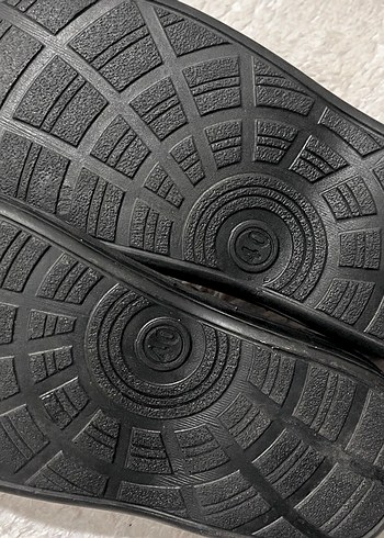 Kahverengi %100 Deri Tokalı Erkek Terlik - Görsel 5