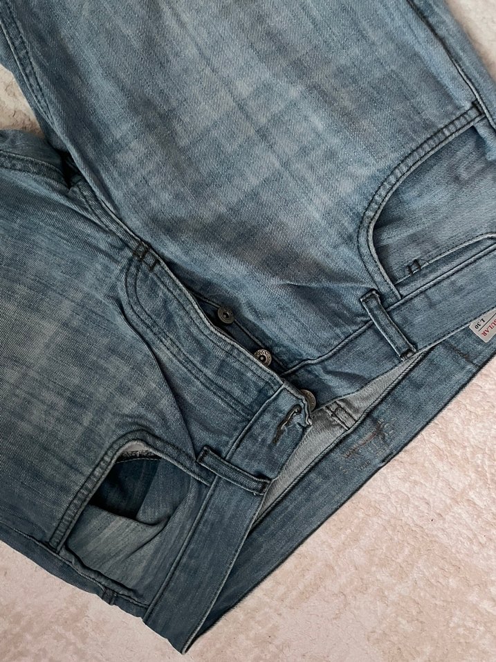 Erkek Mavi Gri Denim Jean Pantolon - Görsel 2