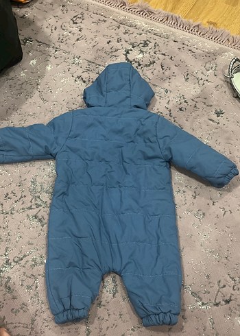 LC Waikiki Mavi Kürklü Bebek Tulumu