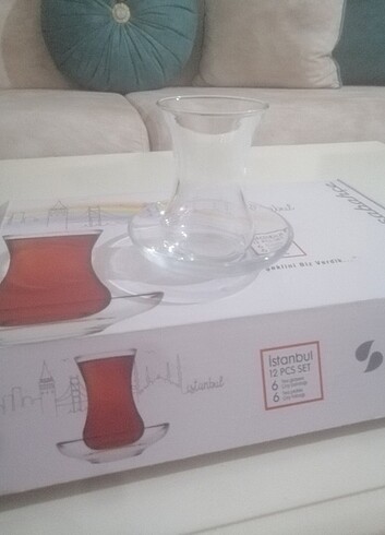 Paşabahçe 12 kişilik paşabahçe çay takımı