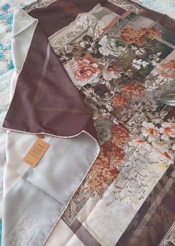 Bohem Tarzı Kahverengi Vintage Kadın eşarp