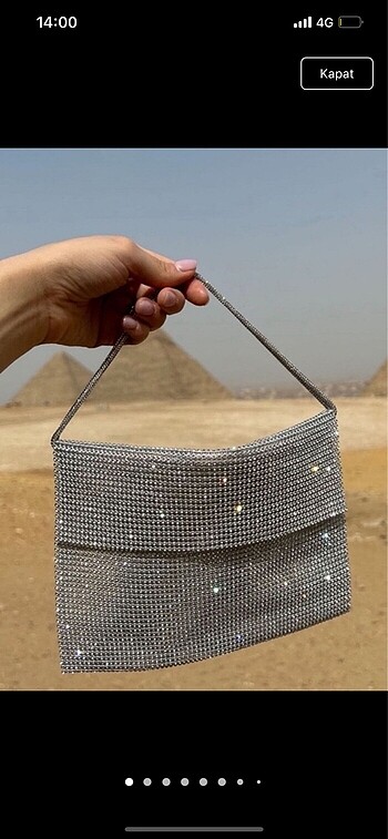 Zara Swarovski Taşlı Gece El Çantası