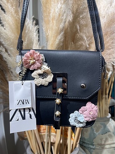 Zara çanta taşlı güzel şık