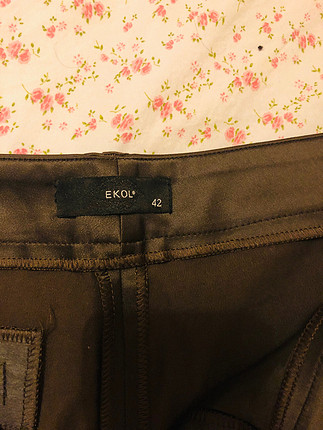 Ekol koyu kahve kumaş pantolon 