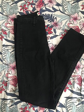 26 Beden Koton siyah yüksek bel jean pantolon