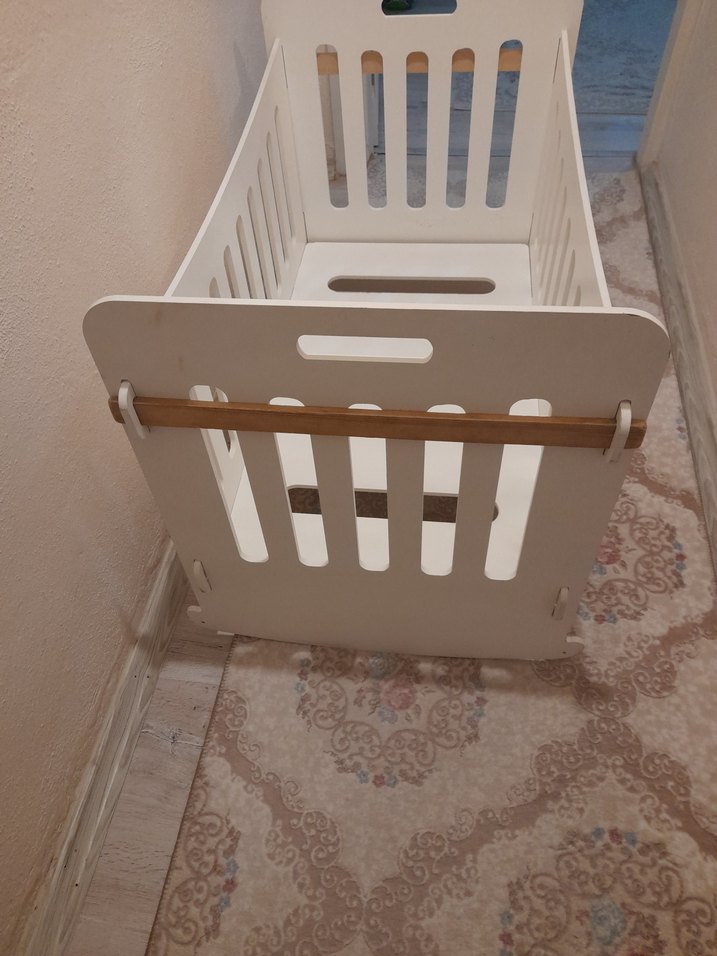 sallanabilir bebek yatağı beşik - Görsel 2