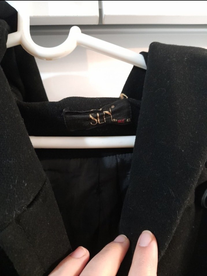 Kadın Siyah Kemerli Midi Kaban - Görsel 2