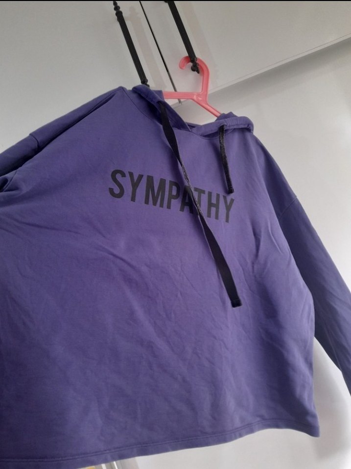 crop kapüşonlu sweat - Görsel 2