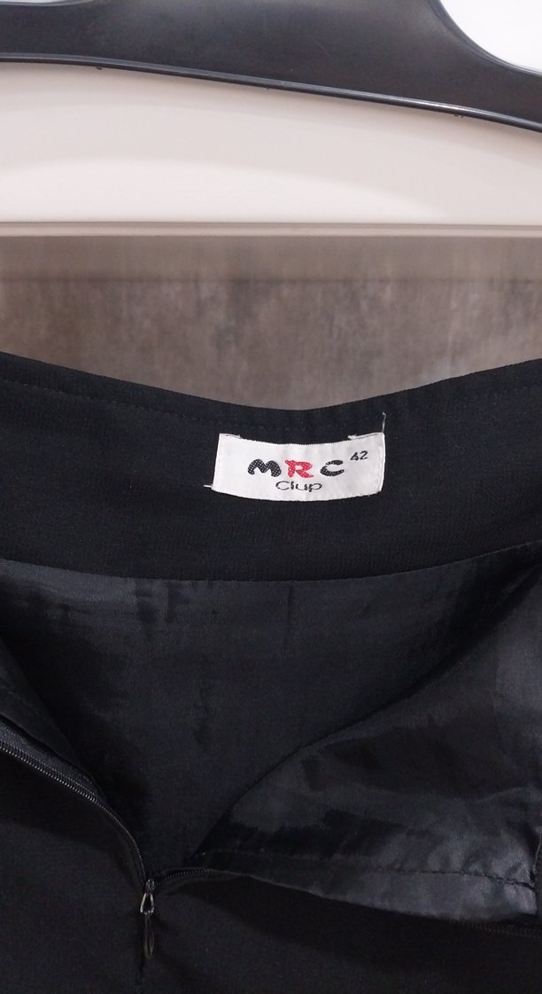 Drapeli Siyah Uzun Kadın Etek - Görsel 2