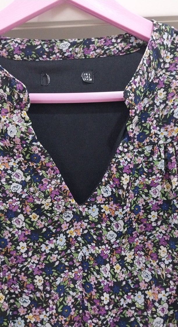 Çiçek Desenli Uzun Bohem Elbise - Görsel 2