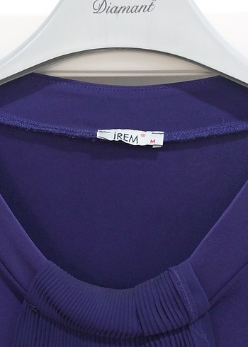 Mor Pilili Uzun Kollu Hamile Bluzu - Görsel 3