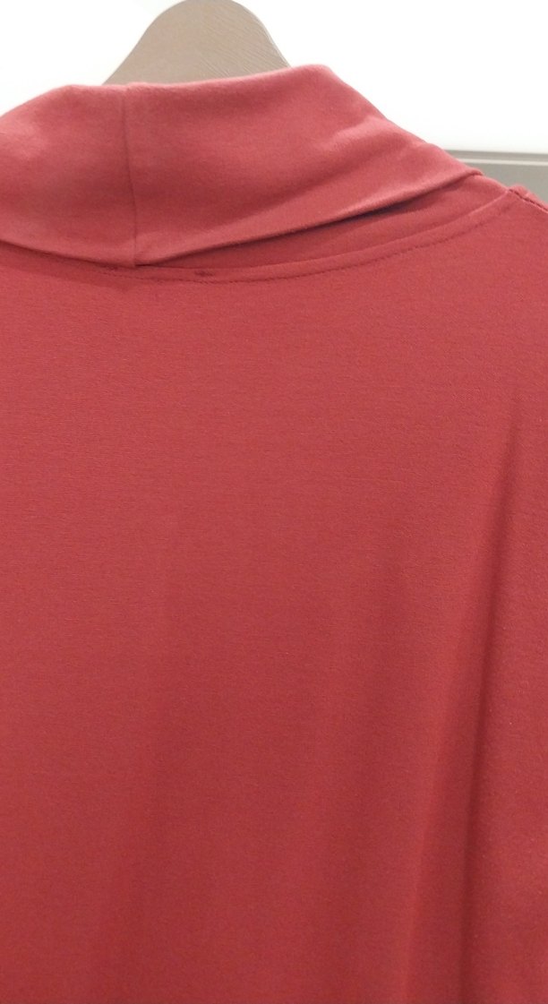 Bordo Midi Drapeli Halter Yaka Elbise - Görsel 4