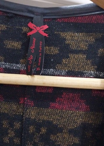 Kadın Bohem Desenli Örgü Hırka - Görsel 3