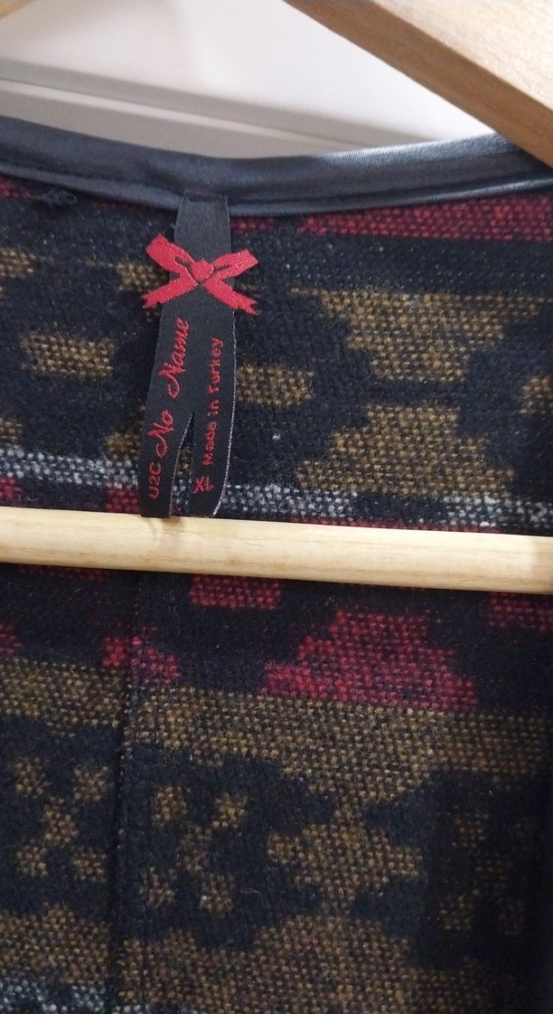 Kadın Bohem Desenli Örgü Hırka - Görsel 3