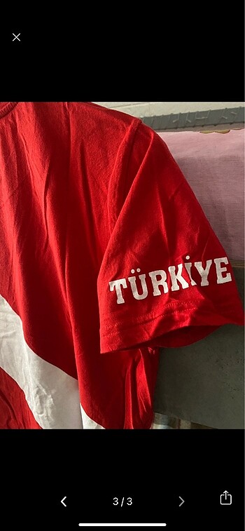 m Beden TURKIYE AY YILDIZ BASKILI TISORT