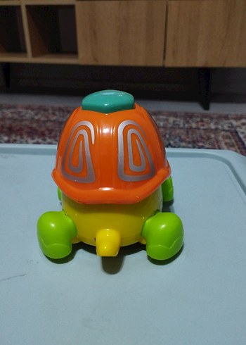 Renkli Turuncu Kaplumbağa Oyuncak Araba - Görsel 3