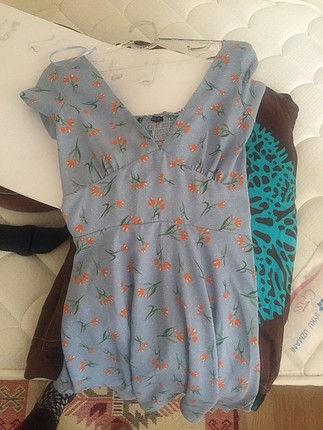 Zara çiçek desenli elbise