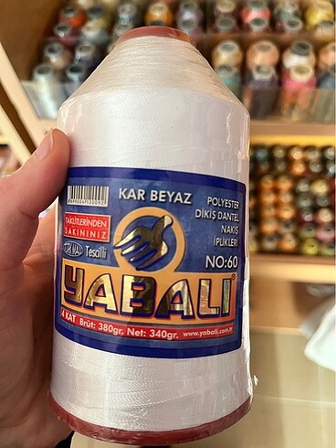 340 gram 60 numara kar beyaz ip