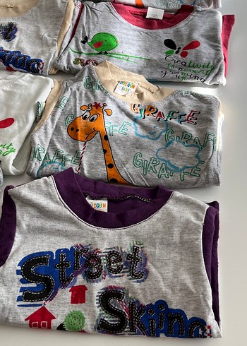 Bebekler  için Renkli Pamuklu Baskılı Kıyafetler - Görsel 3