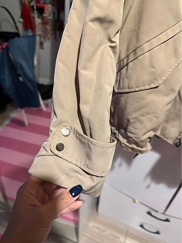 Mango Mango içi peluş trençkot model mont