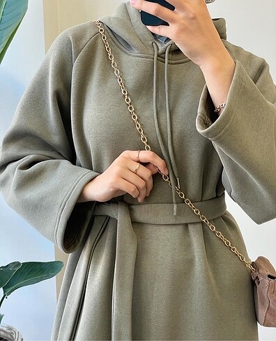Diğer oversize üç iplik sweat elbise