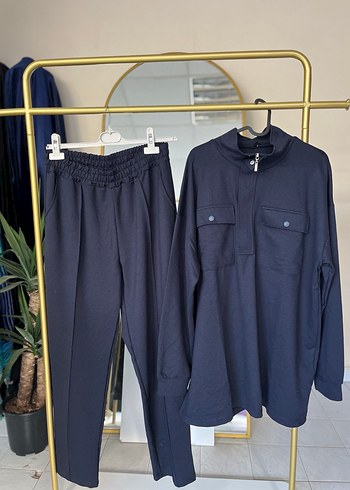 Lacivert Kadın Oversize Eşofman Takımı