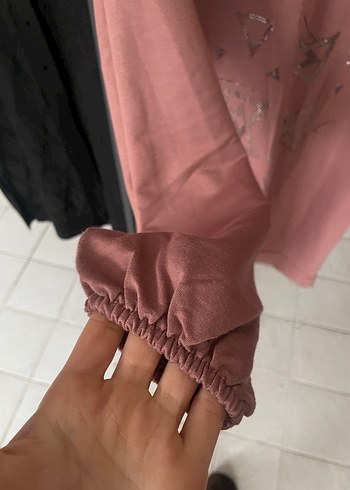 Pembe Baskılı sweatshirt - Görsel 2