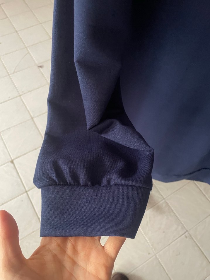 Mavi Payetli Miu Miu Kadın Sweatshirt - Görsel 3