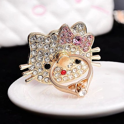 Telefon tutucu yüzük hello kitty 
