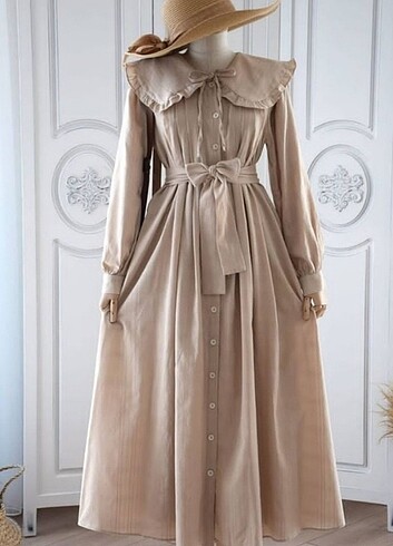 Zara Bebe yaka organik pamuklu elbise