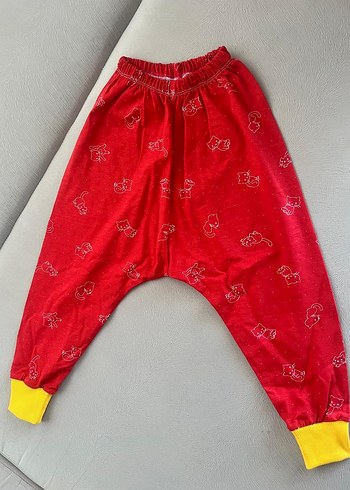 Çocuk Kırmızı Rahat Pantolon