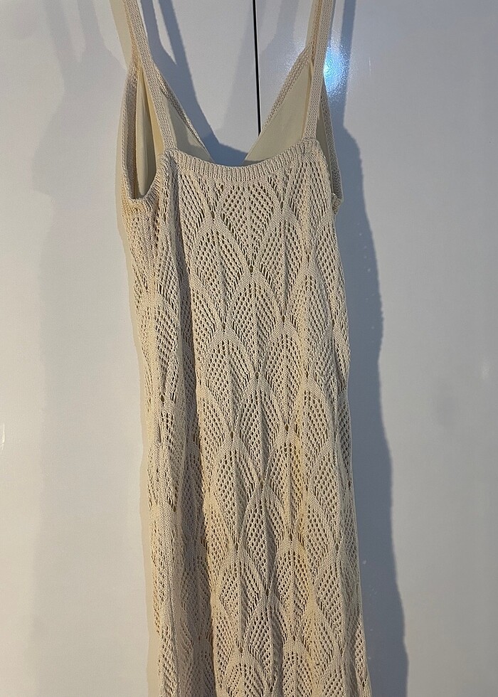 ajurlu örme elbise - Görsel 2