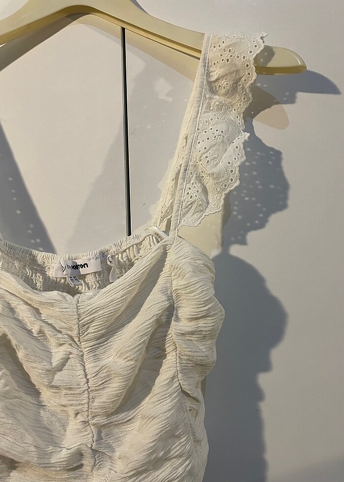 dantel detaylı crop - Görsel 2