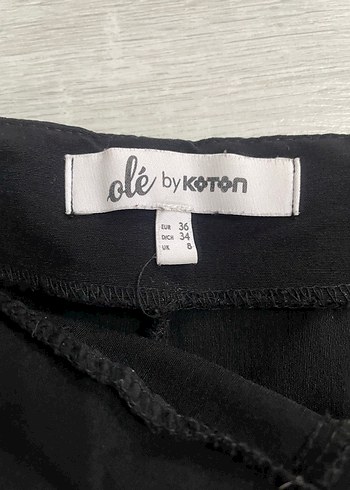 Siyah Keten Mini şort etek - Görsel 4