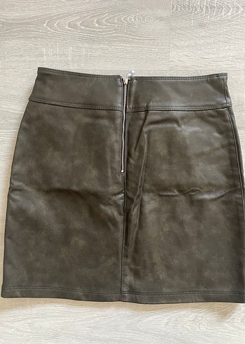 Koton Deri Mini Etek Kemerli - Görsel 4