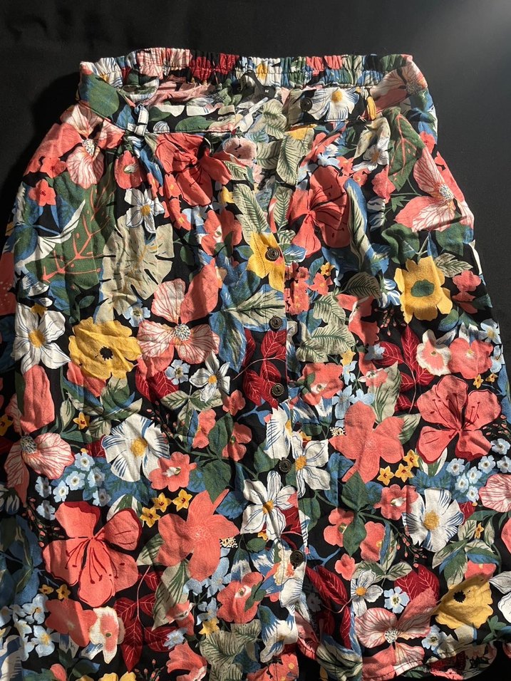 Desenli Pilili Midi Etek - Görsel 2