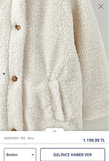 LC Waikiki Teddy Peluş Mont Kaban