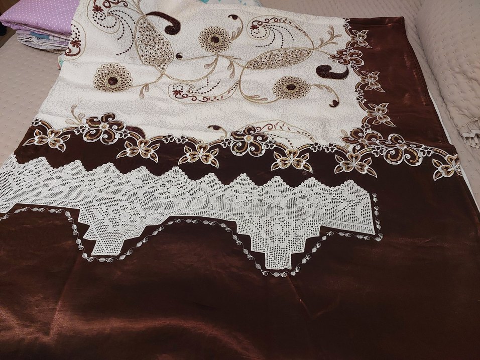 dantellı pıke takımı - Görsel 2