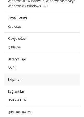 Logitech Siyah Kablosuz Klavye ve Touchpad - Görsel 5