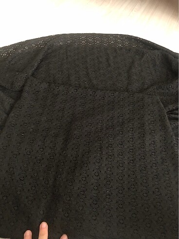 Siyah dantel kumaş