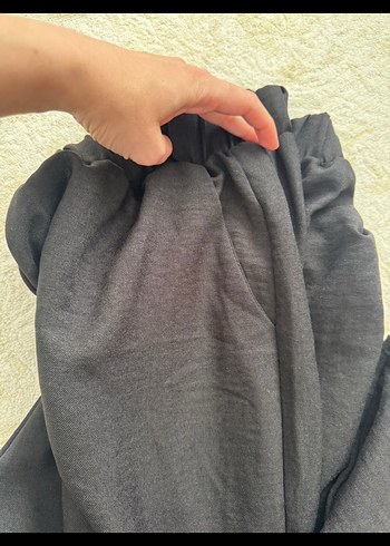 Siyah Rahat Kesim Kadın Kumaş Pantolon - Görsel 3